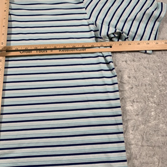 Peter Millar Polo Mens Extra Large Blue White Striped‎ Seaside Stretch - Picture 7 of 12